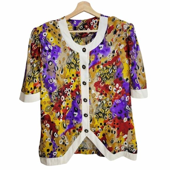 Vintage Wild Thing Short Sleeve Blouse - Picture 1 of 9